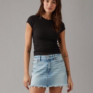 AE | Hey Baby | Ribbed | Tee | Black